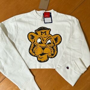 Missouri Tiger cropped sweatshirt